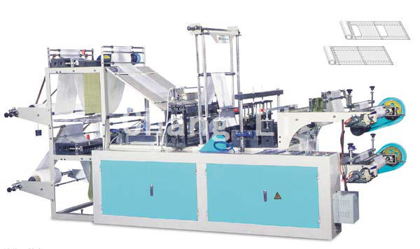 GJHD微電腦控制高速連卷背心袋制袋機